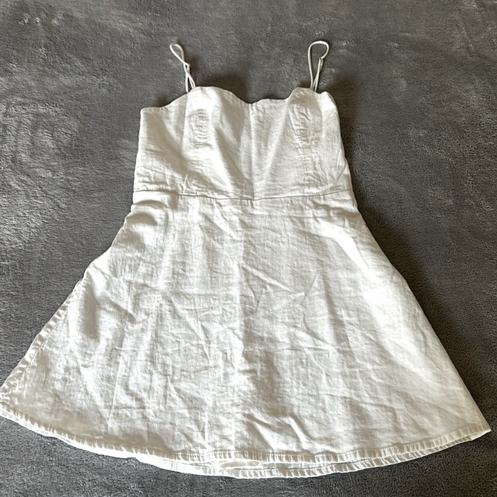 Zara White Medium Romper Skort